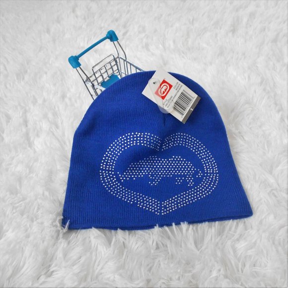 Ecko Unltd Heart Rhino Rhinestone Beanie One Size - Picture 3 of 7
